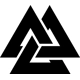Viking Valknut Trirangles, Thor, Germanic, Valha.. Viking Valknut Trirangles, Thor, Germanic, Valha..