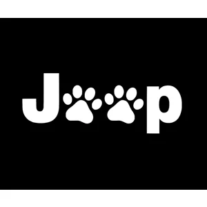 Jeep paw print cat dog pet Die Cut Vinyl Decal Sticker