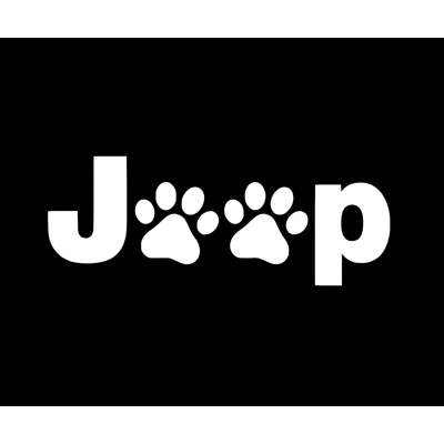 Jeep paw print cat dog pet Die Cut Vinyl Decal Sticker
