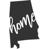 Alabama state home Die Cut Vinyl ..
