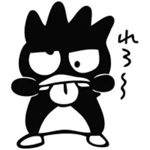 Hello Kitty Badzt Minu Vinyl Decal sticker