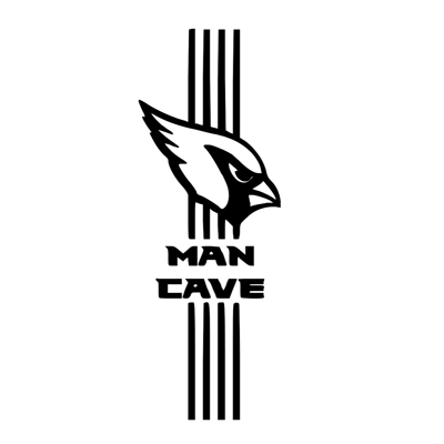 NFL Football Arizona Cardinals Man Cave BannerDie Cut Vinyl Decal sticker COPY