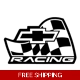 Chevy racing Die Cut Vinyl Decal Sticker