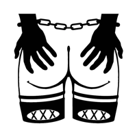 Sexy Handcuffed Hands On Booty Di..