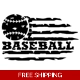 Baseball usa flag patrioric Sports Die Cut Vinyl.. Baseball usa flag patrioric Sports Die Cut Vinyl..