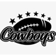 NFL football Dallas Cowboys Texas stars Vinyl De..