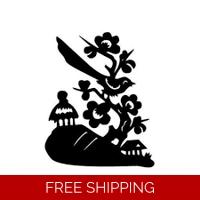 Bird Plant Flowers Die Cut Vinyl ..