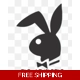 Playboy Bunny Die Cut Vinyl Decal Sticker Playboy Bunny Die Cut Vinyl Decal Sticker