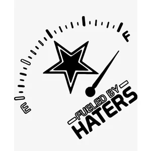 NFL football Dallas Cowboys Texas fueled by haters fuel gauge Vinyl Decal Sticker