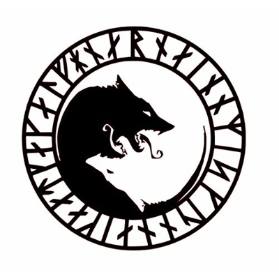 Thors Hammer, viking wolf Valhalla Die Cut Vinyl Decal sticker Thors Hammer, viking wolf Valhalla Die Cut Vinyl Decal sticker