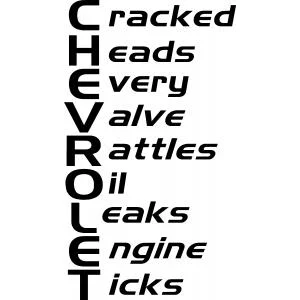 Chevy Chevrolet logo Die Cut Vinyl Decal Sticker