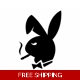 Smoking Playboy Bunny Die Cut Vinyl Decal Sticker Smoking Playboy Bunny Die Cut Vinyl Decal Sticker