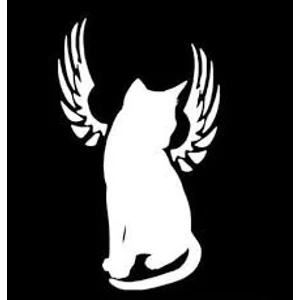 Cat with Wings Die Cut Vinyl Decal sticker