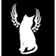 Cat with Wings Die Cut Vinyl Decal sticker