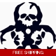 Biohazard Toxic Skull Die Cut Vinyl Decal sticker Biohazard Toxic Skull Die Cut Vinyl Decal sticker