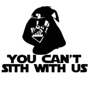 Star Wars You can't sith with us Die Cut Vinyl Decal sticker