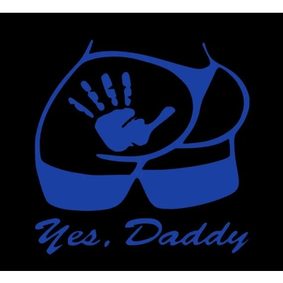 Yes, Daddy, Thick Thighs, Handprint on Booty Butt Die Cut Vinyl Decal Sticker Yes, Daddy, Thick Thighs, Handprint on Booty Butt Die Cut Vinyl Decal Sticker