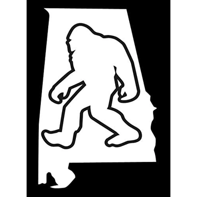Alabama bigfoot sasquatch Die Cut Vinyl Decal sticker