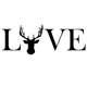Love Deer animal Vinyl Decal sticker