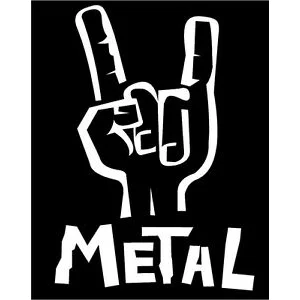 Metal hand music Vinyl Decal sticker