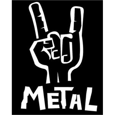 Metal hand music Vinyl Decal sticker