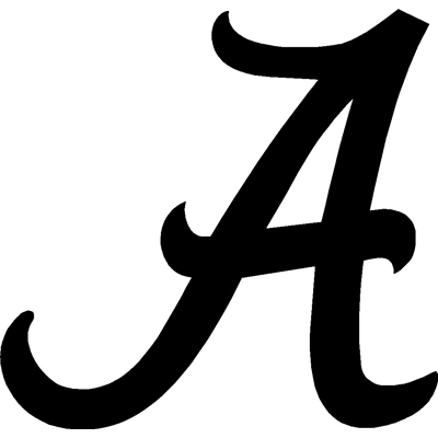 NCAA Football `Alabama Crimson Tide A Vinyl Decal sticker