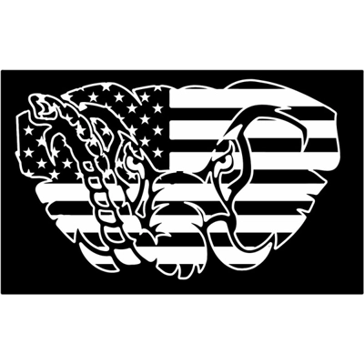 NCAA Football Crimson Tide Elephant Alabama usa patriotic  Vinyl Decal sticker