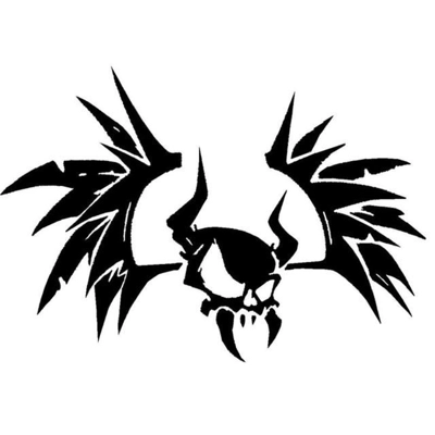Metallica skull with horns wings Band Music Vinyl Decal Sticker