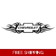 Chevrolet tribal flames Chevy Die Cut Vinyl Deca..