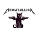 Meowtallica cat wings Metallica font Vinyl Decal..