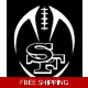 NFL Football San Francisco 49ers die cut vinyl d.. NFL Football San Francisco 49ers die cut vinyl d..