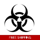 Biohazard Toxic Die Cut Vinyl Decal sticker Biohazard Toxic Die Cut Vinyl Decal sticker