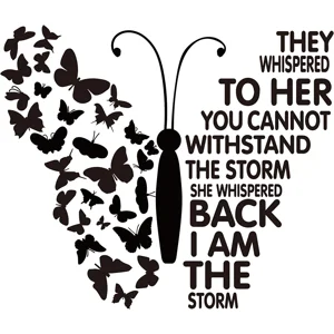 Butterfly butterflies quote animal Die Cut Vinyl Decal sticker