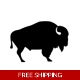 Buffalo animal Die Cut Vinyl Decal sticker COPY