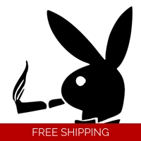 Smoking Playboy Bunny Die Cut Vin..