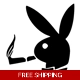 Smoking Playboy Bunny Die Cut Vinyl Decal Sticker Smoking Playboy Bunny Die Cut Vinyl Decal Sticker