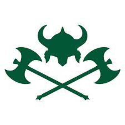 Crossed Viking axes with helmet, Valhalla Die Cut Vinyl Decal sticker