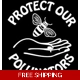 Protect our Pollinators Bees Die Cut Vinyl Decal..