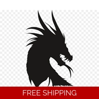 Mythical Dragon head Die Cut Viny..