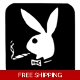 Smoking Playboy Bunny Die Cut Vinyl Decal Sticker Smoking Playboy Bunny Die Cut Vinyl Decal Sticker