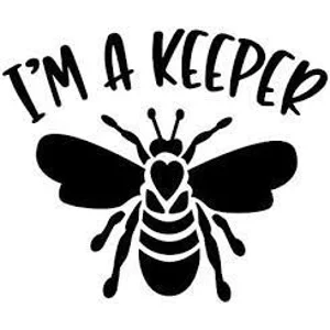 Im a Keeper Bee Die Cut Vinyl Decal sticker