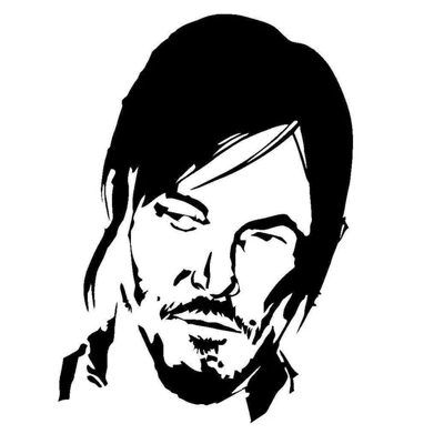 Daryl from the Walking Dead Vinyl Decal sticker