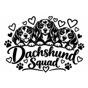 Dachshund Squad – Dachshund Vinyl Decal