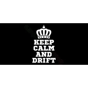 Keep calm and drift, car, Vinyl Decal sticker