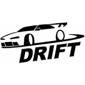 Drift car, Vinyl Decal sticker