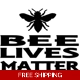 Bee Lives Matter animal Die Cut Vinyl Decal stic..