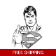 Superman Flip Off Die Cut Vinyl Decal sticker Superman Flip Off Die Cut Vinyl Decal sticker