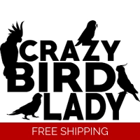 Crazy Bird Lady Die Cut Vinyl Dec..