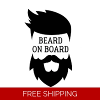 Beard on Board Die Cut Vinyl Deca..
