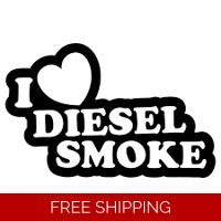 I Love Diesel Smoke Die Cut Vinyl..
